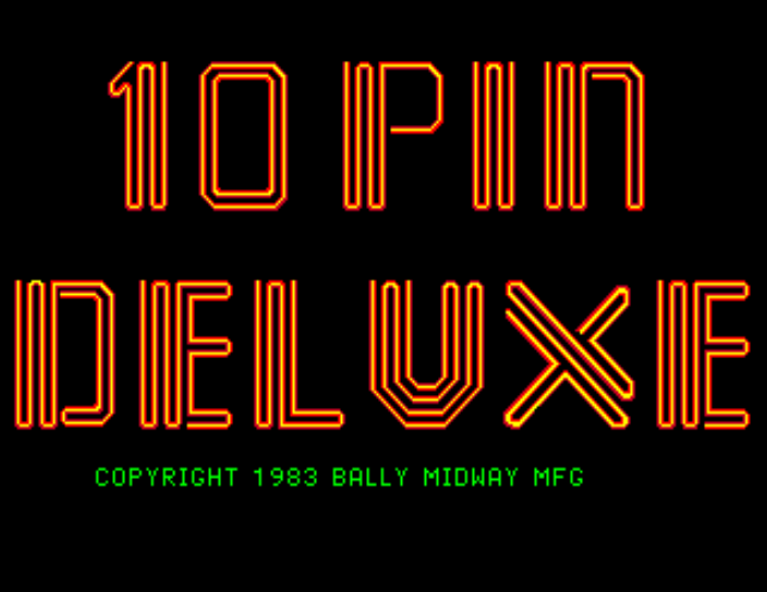 Ten Pin Deluxe Title Screen